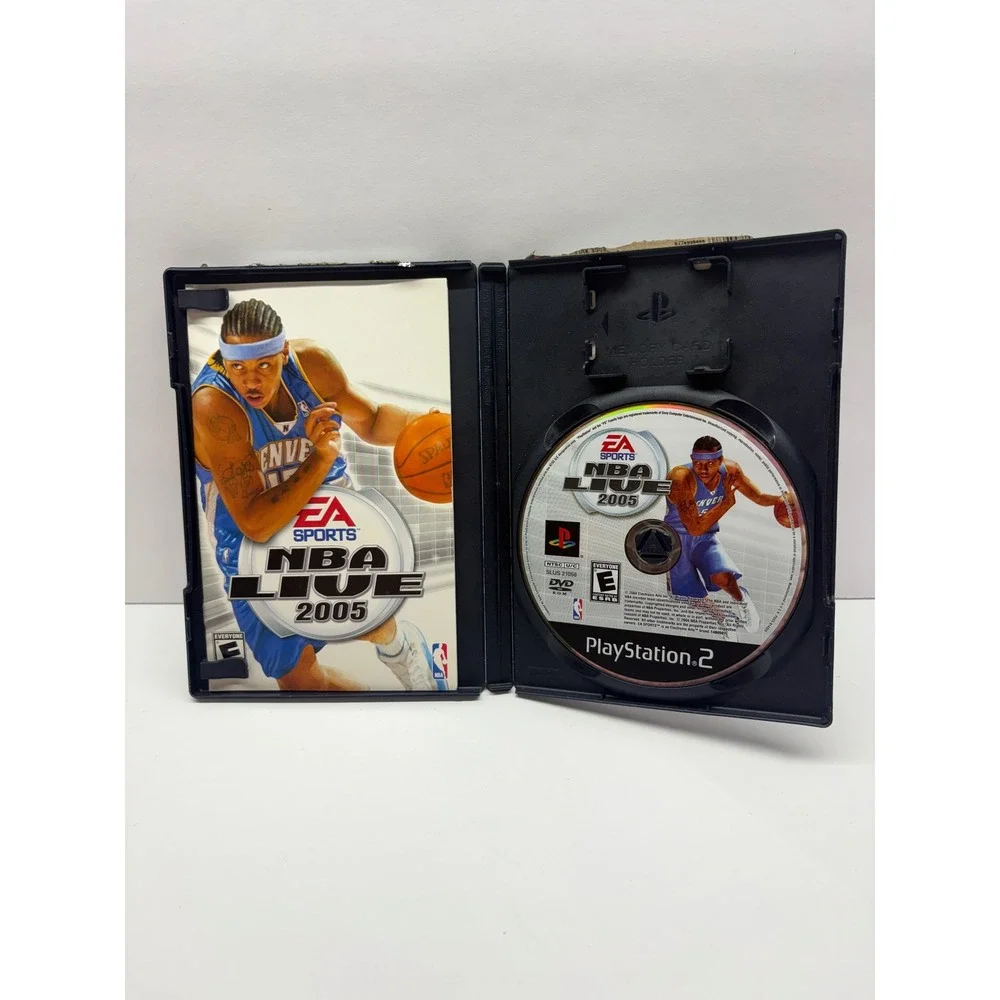 NBA Live 2005 PS2 PlayStation 2 Complete CIB Allen Iverson EA Sports Untested